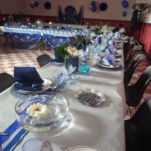 décoration de table thème bleu nuit et mille et une nuit