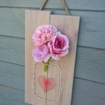 pot de fleurs string art