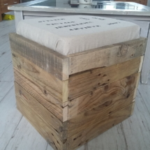 Pouf en bois de palette