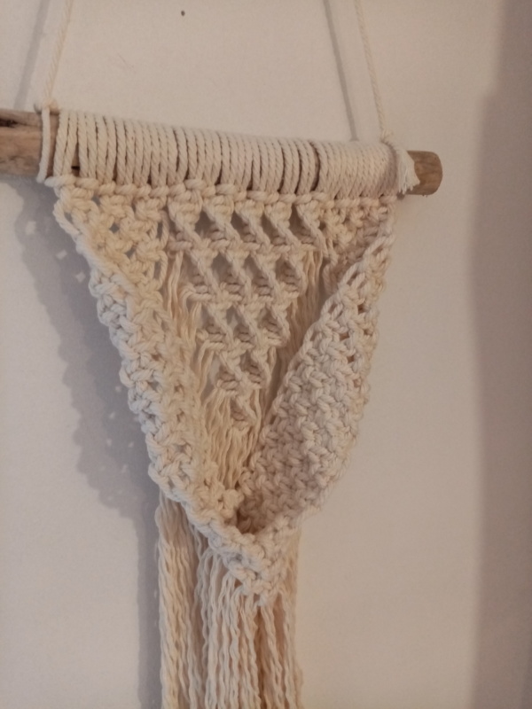 Petite suspension en macramé 100% coton