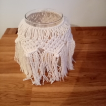 Pot en macramé 100% coton.