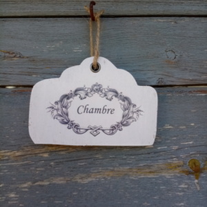 Petite plaque de porte en bois