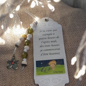 marque page en bois le petit Prince